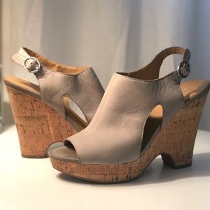 FRANCO SARTO Glamour Platform Wedge Sandals